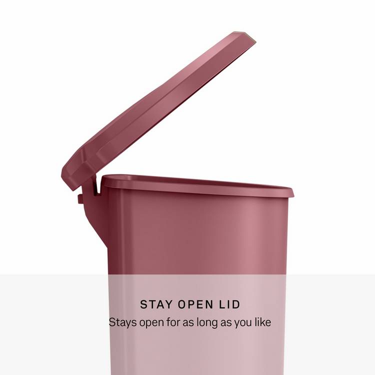 Simplehuman pedal bin blush pink 50L, imported from the UK