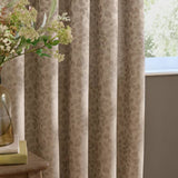 Wylder Grace Leaf taupe curtains 229x137cm, UK version