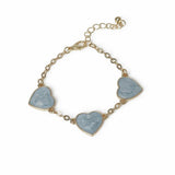 Flitzy Kids blue heart charm bracelet (British brand)