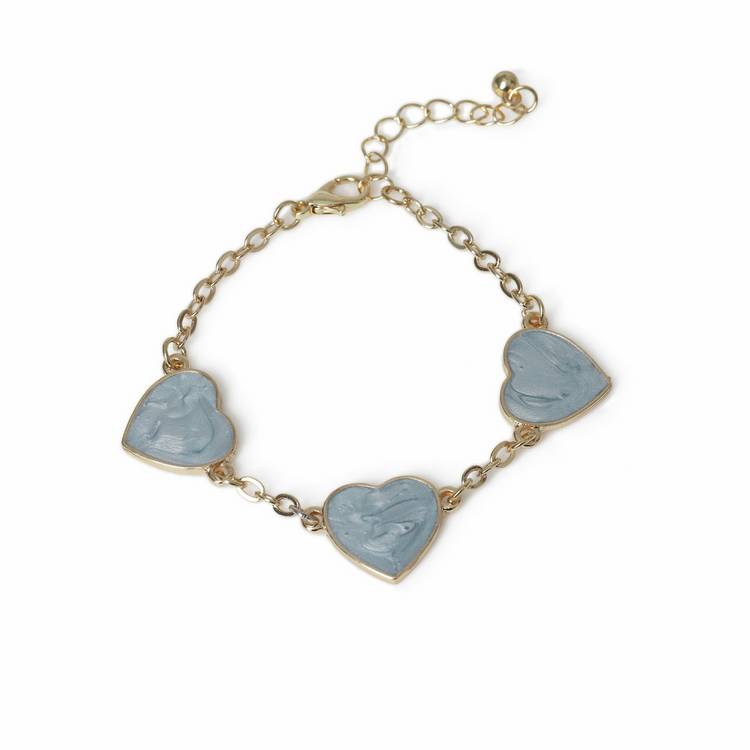 Flitzy Kids blue heart charm bracelet (British brand)