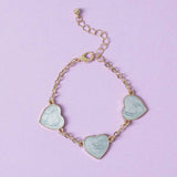 Flitzy Kids blue heart charm bracelet (British brand)