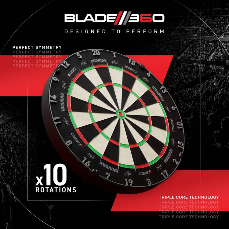 Winmau Blade 360 Symmetrical dartboard 45cm - British product