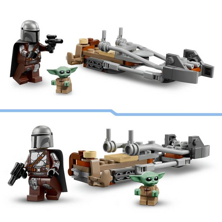 LEGO Star Wars Mandalorian Speeder Bike toy, UK version