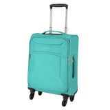 Argos Featherstone 4 Wheel Soft Cabin-Size Suitcase Turquoise 55cm- Buy online at McGrocer