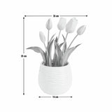 Argos Home artificial pink tulips ceramic pot 30cm, UK version