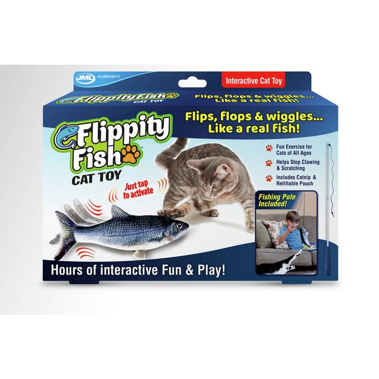 JML Flippity Fish cat toy - British product