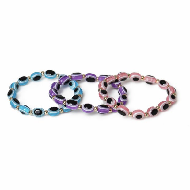Flitzy Kids children's eye bead bracelet set - British product