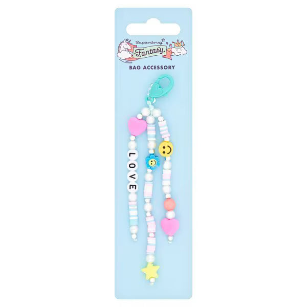 Fantasy Bead Keychain Clip 4 designs - British product