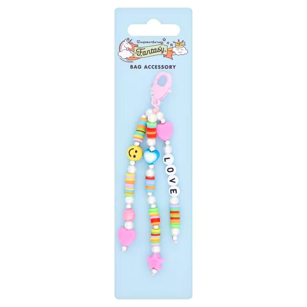 Fantasy Bead Keychain Clip 4 designs - British product
