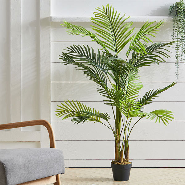 Livingandhome Artificial Bamboo Palm Tree 130cm, imported from the UK