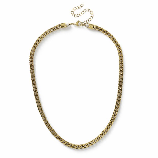 Uncommon Souls gold tone curb chain necklace 20 inch (British brand)