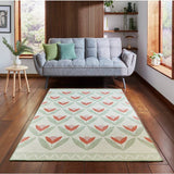Argos Scion Tulip Trellis Blush Pink Flatweave Rug - 76x150cm- Buy online at McGrocer