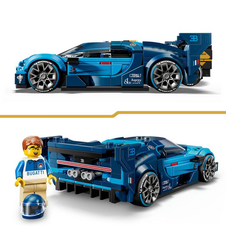 LEGO Speed Champions Bugatti Vision GT building set - British product