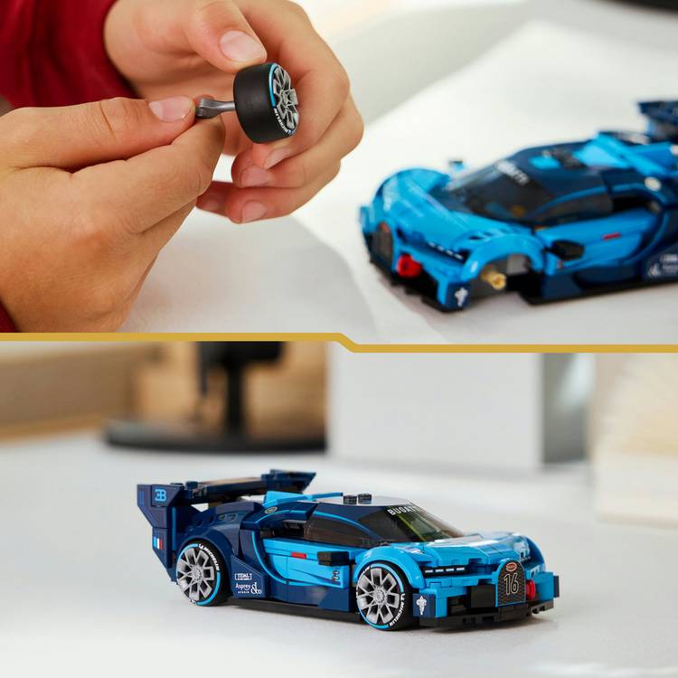 LEGO Speed Champions Bugatti Vision GT building set - British product