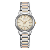 Argos Citizen Ladies Cream Dial Two-Tone Bracelet Watch- Buy online at McGrocer