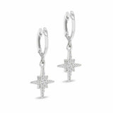 Argos Revere Sterling Silver Cubic Zirconia North Star Drop Earrings- Buy online at McGrocer