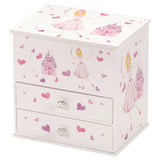 Mele large kids jewellery box musical princess design, imported from the UK