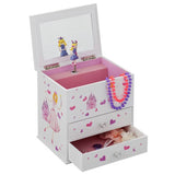Mele large kids jewellery box musical princess design, imported from the UK