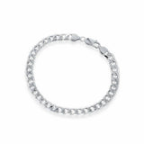 Argos Revere Sterling Silver Curb Chain Bracelet 20cm- Buy online at McGrocer