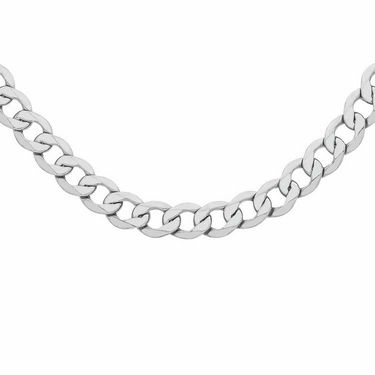 Revere sterling silver curb chain diamond-cut 20 inch, UK version