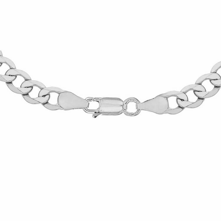 Revere sterling silver curb chain diamond-cut 20 inch, UK version