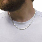 Revere sterling silver curb chain diamond-cut 20 inch, UK version
