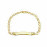Argos Revere 9ct Gold Plated Silver Flat Curb Bracelet- Buy online at McGrocer