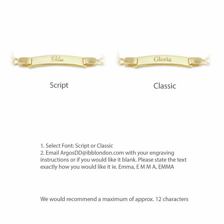 Revere 9ct gold plated curb bracelet 18cm (British brand)