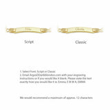 Revere 9ct gold plated curb bracelet 18cm (British brand)