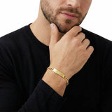 Revere 9ct gold plated curb bracelet 18cm (British brand)