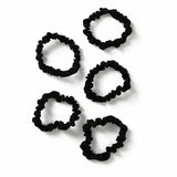 Freedom black thin hair scrunchies pack of 5, UK version