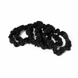 Freedom black thin hair scrunchies pack of 5, UK version