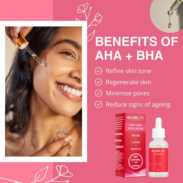 Glowlife AHA BHA face serum 30ml, UK version