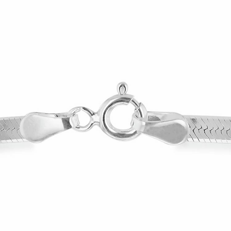 Revere sterling silver flat herringbone bracelet, UK version