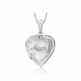 Revere sterling silver mum locket necklace (British brand)