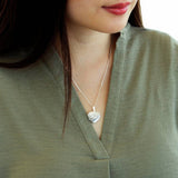 Revere sterling silver mum locket necklace (British brand)