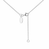 Revere rhodium plated pendant with black cubic zirconia, UK version
