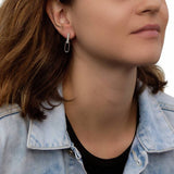 Revere cubic zirconia drop earrings sterling silver, UK version