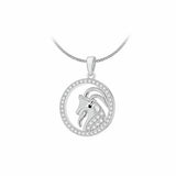 Revere sterling silver Aries zodiac pendant necklace - British product