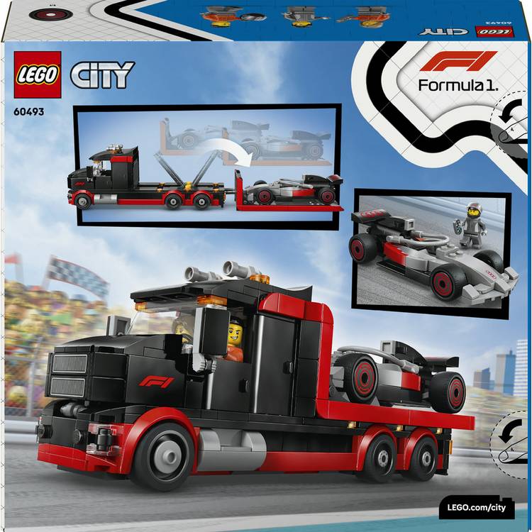 LEGO F1 Display Truck with Audi race car toy, UK version