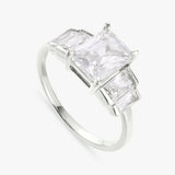 Revere 5 stone radiant cut ring medium (British brand)