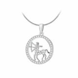 Revere sterling silver Sagittarius zodiac pendant necklace (British brand)