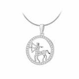 Revere sterling silver Sagittarius zodiac pendant necklace (British brand)