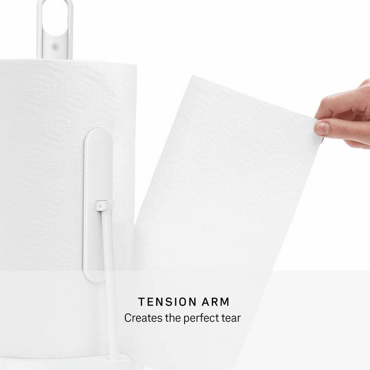 Simplehuman paper towel holder with spray pump white (British brand)