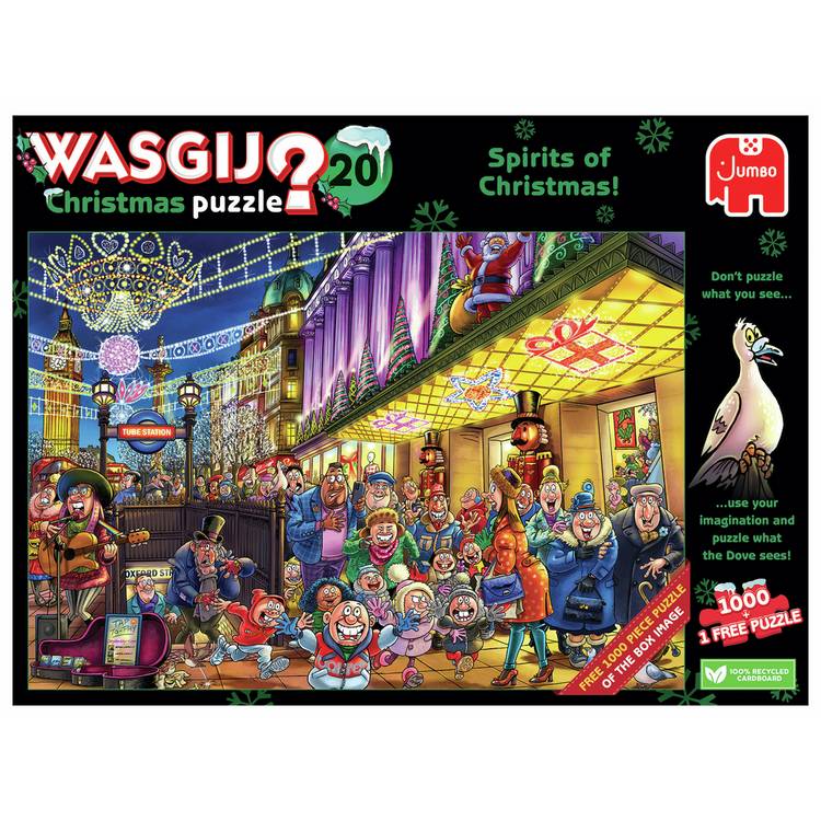 Wasgij Christmas jigsaw puzzle 1000 pieces, imported from the UK