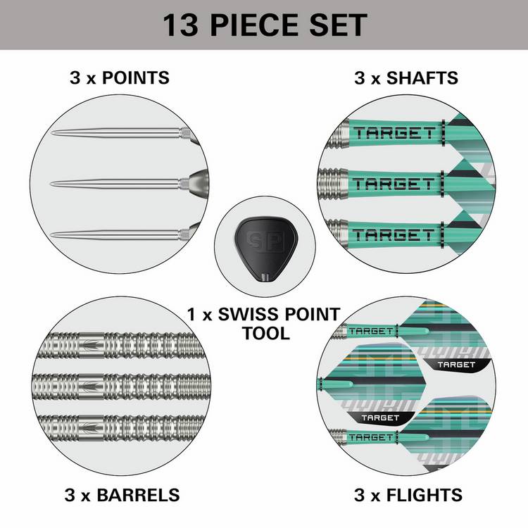 Target Darts Hydro 90% tungsten steel tip darts (British brand)