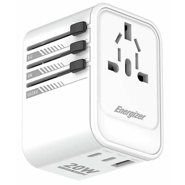 Energizer ETC200 travel charger 20W USB-A USB-C, UK version