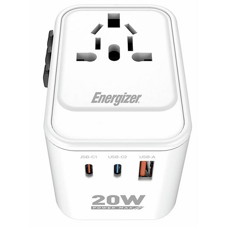 Energizer ETC200 travel charger 20W USB-A USB-C, UK version