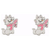 Disney Marie stud earrings with pink bow (British brand)