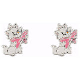 Disney Marie stud earrings with pink bow (British brand)